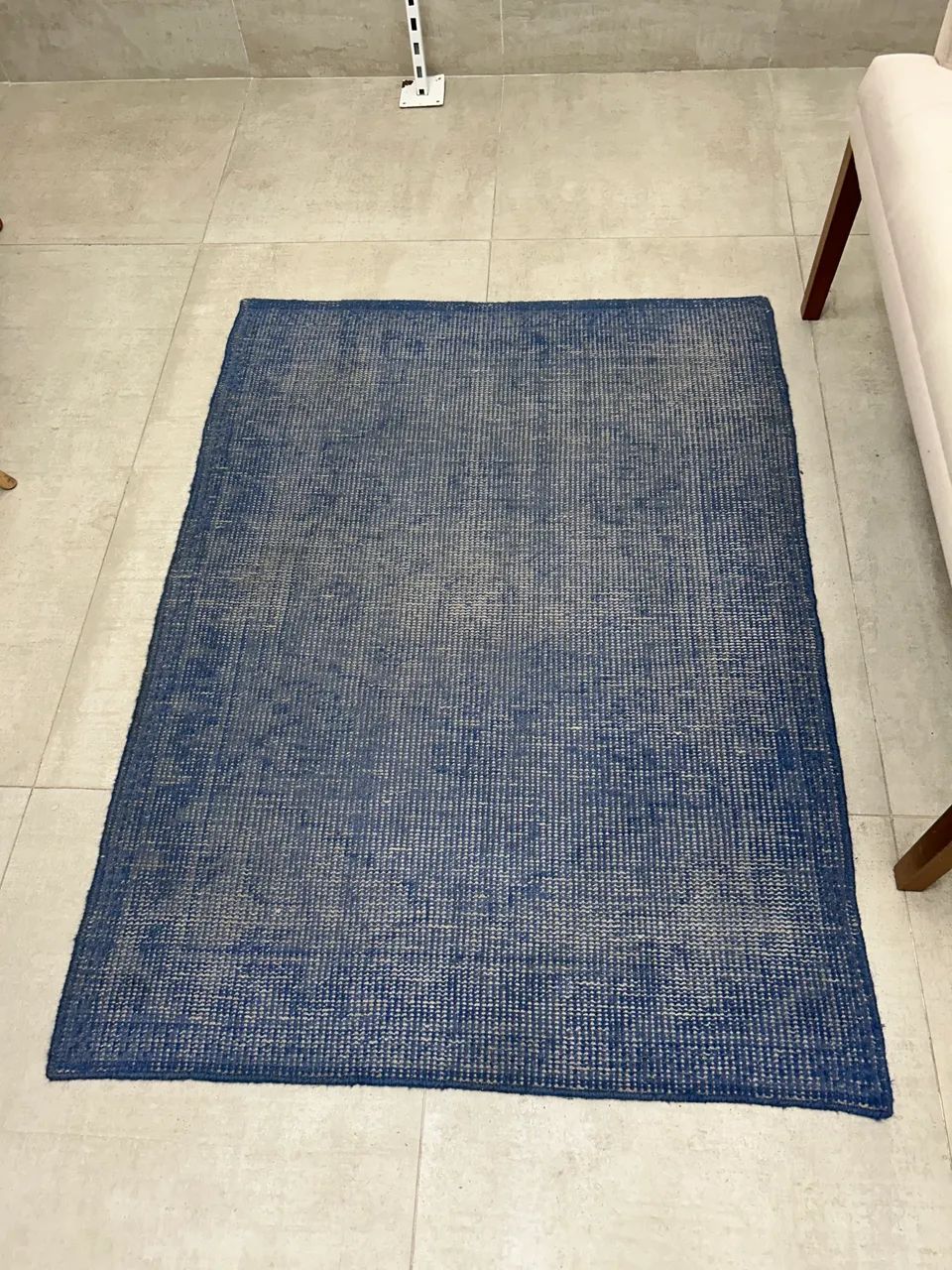 Tapete de corda azul
