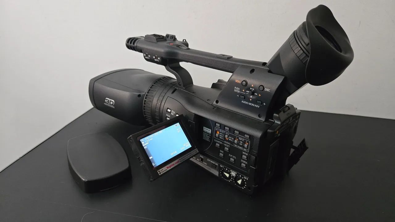 Câmera 3d Panasonic Ag-3da1p Preto - Foto 2