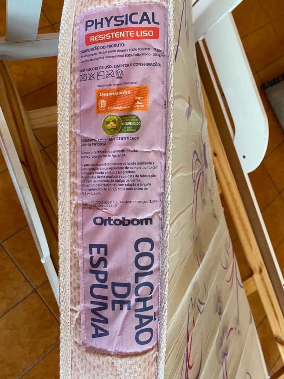 Mini Cama Infantil Branca + Colchão Ortobom (1,60m x 0,74m) - Foto 2