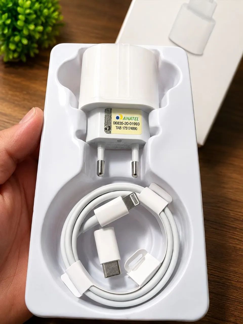 CARREGADOR PARA iPHONE 20W + CABO USB-C PARA LIGHTNING - Foto 4