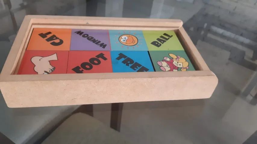  Jogo da Memória Infantil em Madeira - Inglês | Educativo - Foto 2