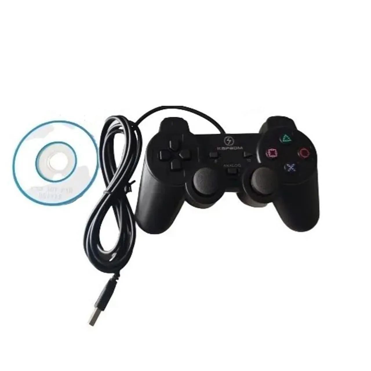 Controle PS2 com fio USB para Pc 