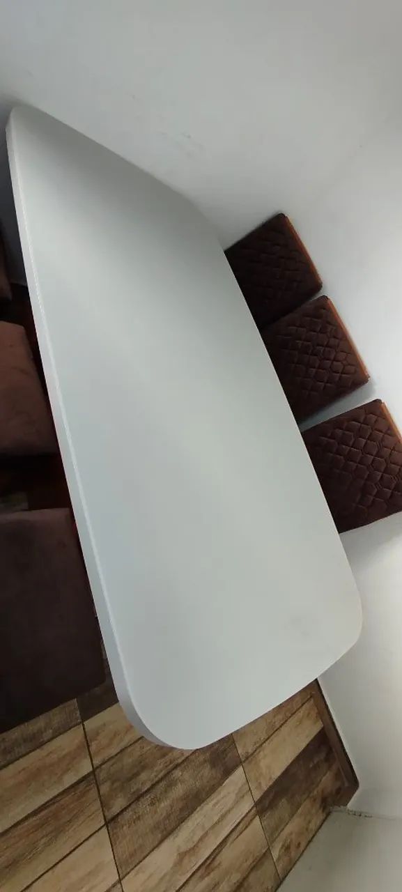 MESA MDF/VIDRO SEM A BASE SO A TAMPA . - Foto 3