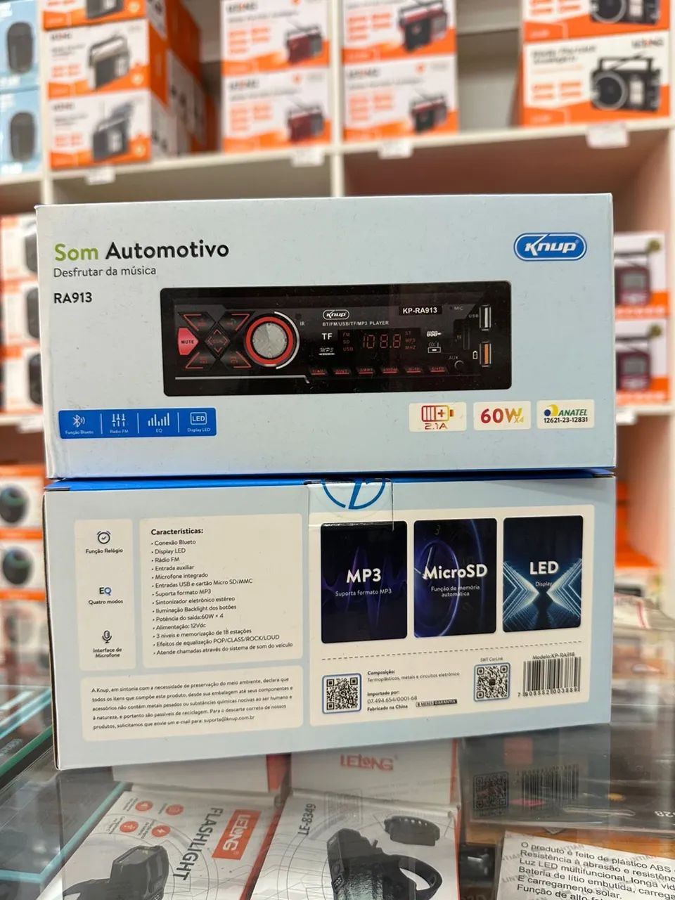 Som automotivo Bluetooth 