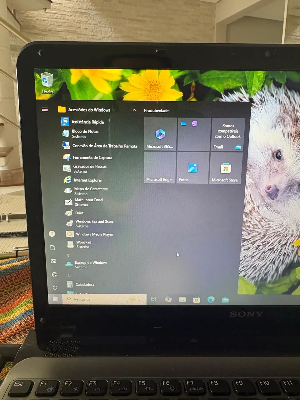 Notebook Sony Waio i3 com 4 gb de memória 