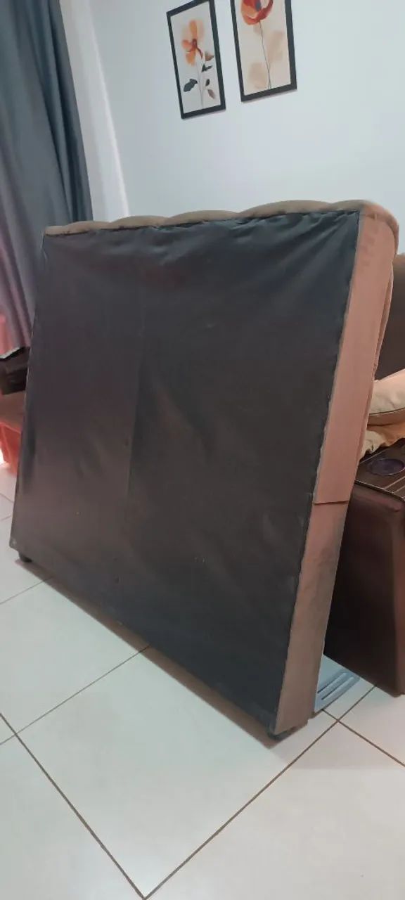 Cabeceira Estofada para Cama Box Casal - Foto 3