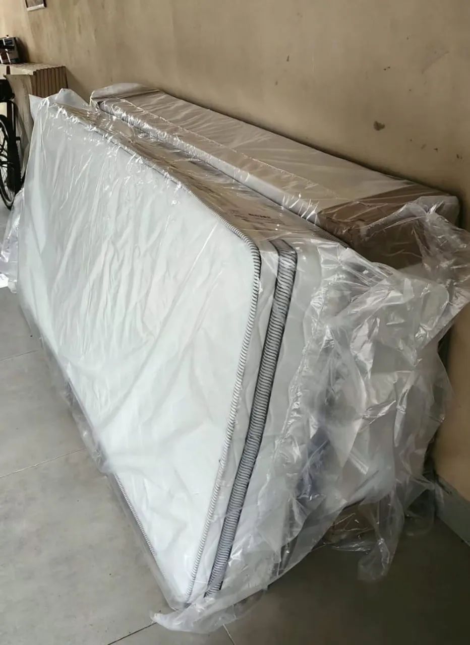 Cama Box Soltefro + Colchão Paris Molas Ensacadas Branco - Foto 4