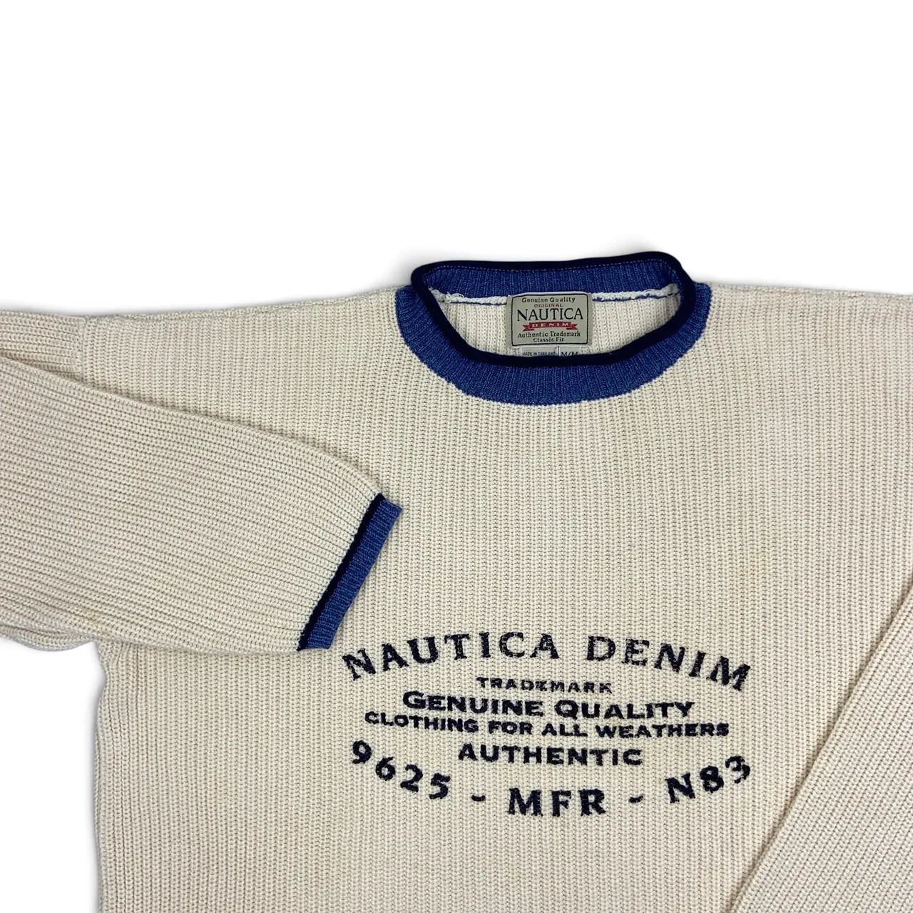 Suéter Nautica Denim 90s Tam.M - Foto 3