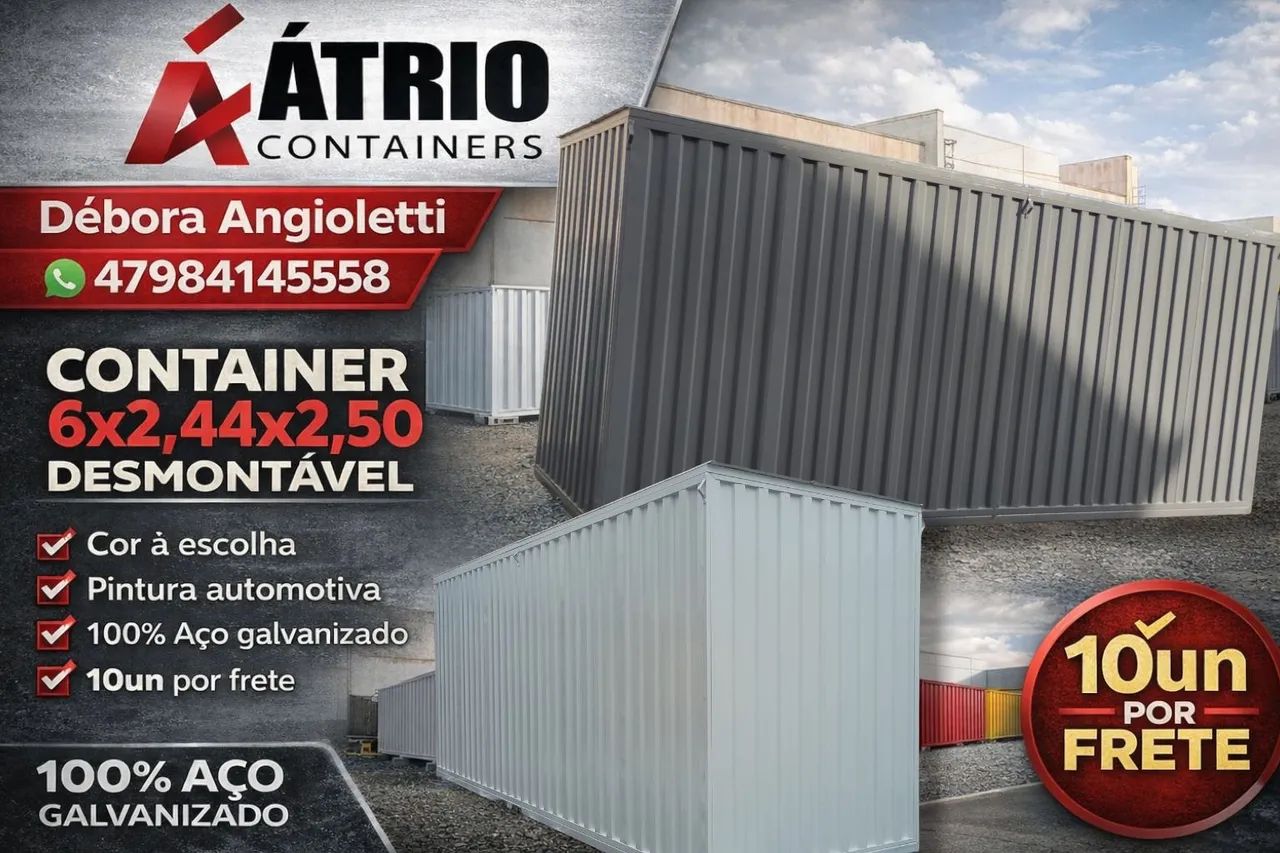 Container depósito armazém desmontável  - Foto 4