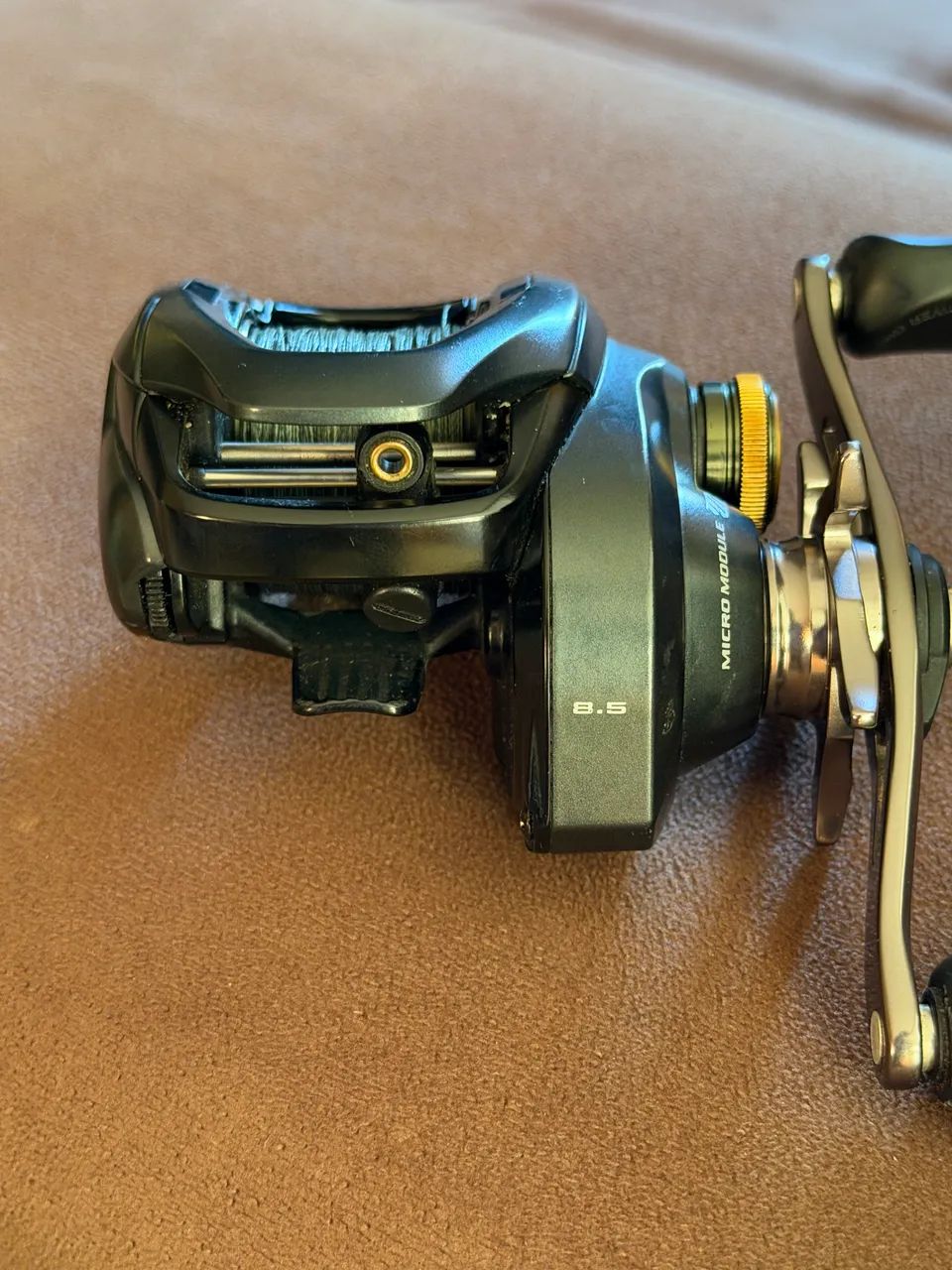 carretilha shimano curado 201i hg - 200 M keeping line managed without a snag Carretilha Shimano Curado DC 200