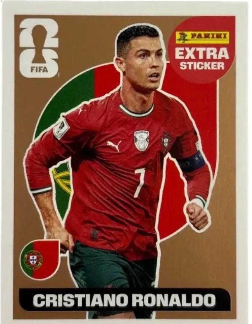 Panini cristiano Ronaldo bronze e prata 