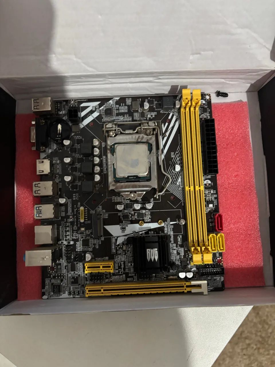 Placa mãe LGA1155 B75 junto com aircooler E processador junto!! - Foto 2