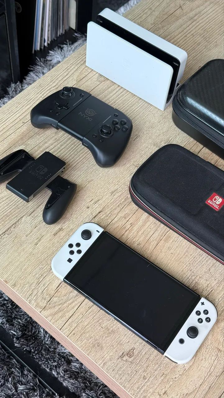 Nintendo Switch OLED - Completo + Acessórios - Foto 3