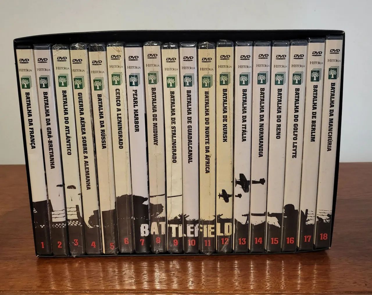 Box  "Battlefield"  com 18 dvd's - lacrado 