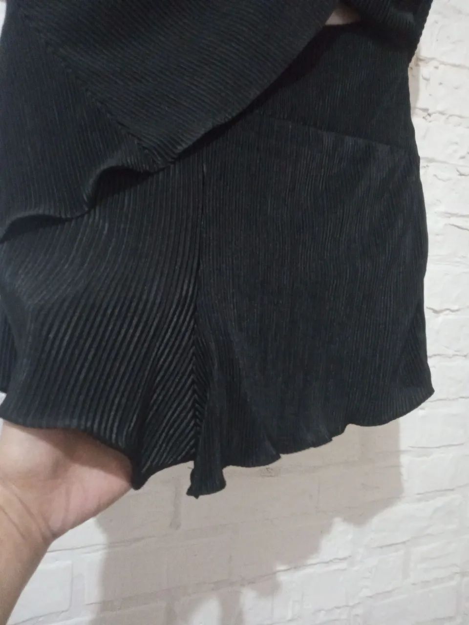 Macacão Curto Preto Lurex Feminino G  - Foto 3