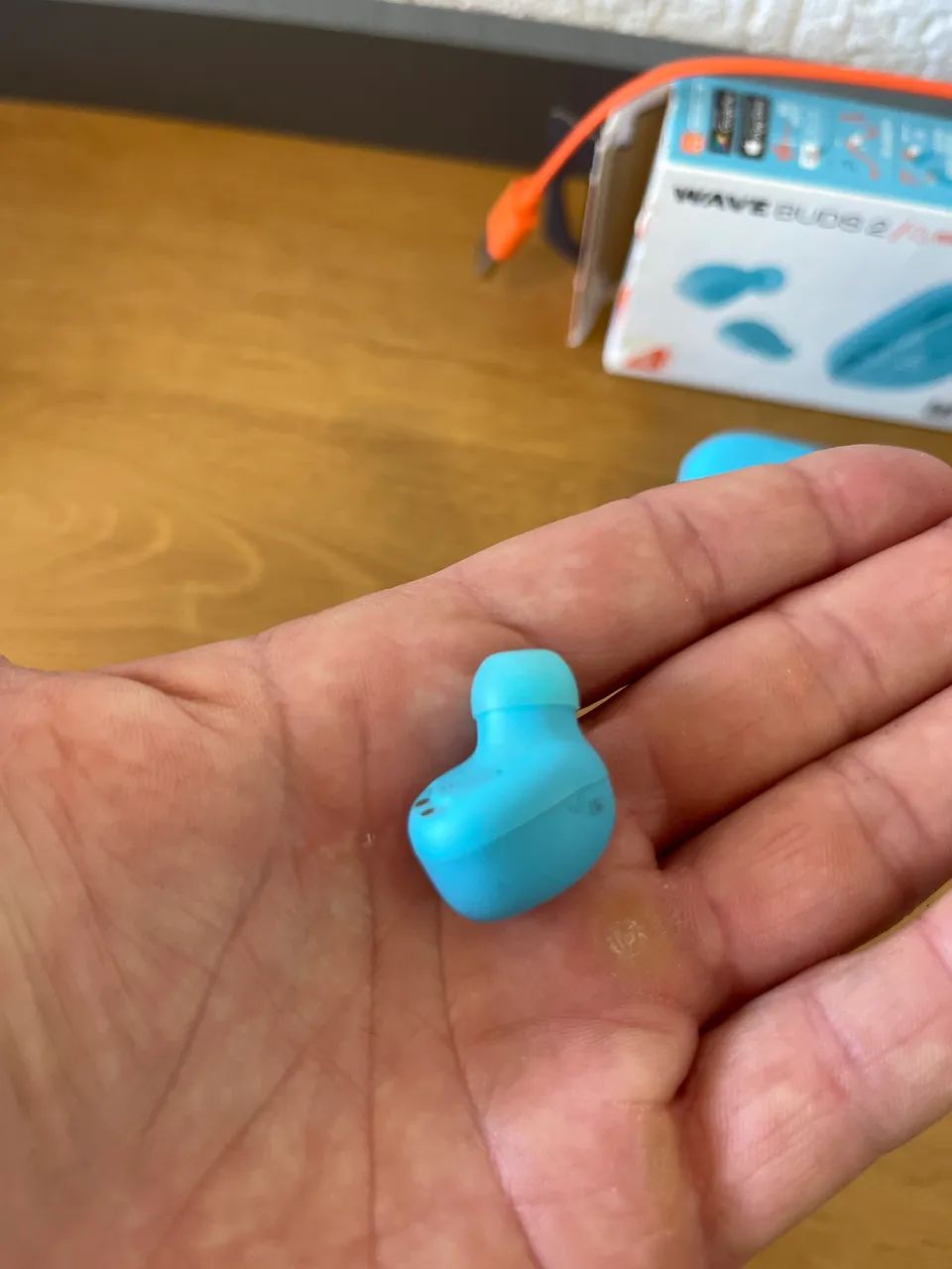 Fone de Ouvido Bluetooth JBL Wave Buds 2 Azul - Original com Caixa e Cabo - Foto 2