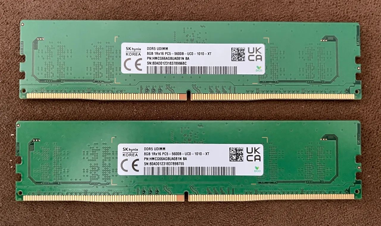 Memória RAM DDR5 8gb SK Hynix 5600MHz - Nova (OEM) - Memória RAM