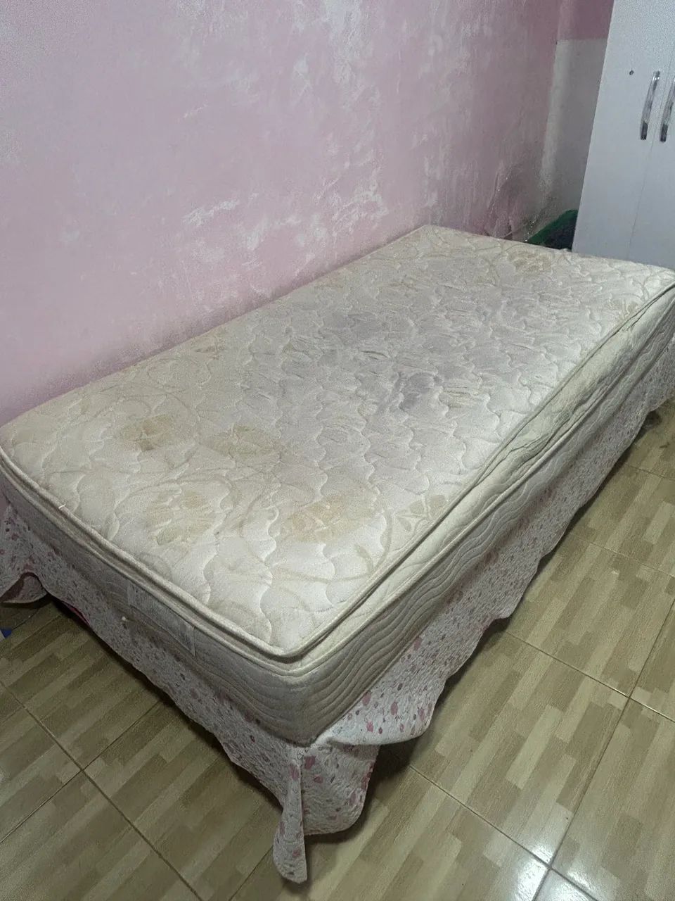 Cama base+colchão Viuvão