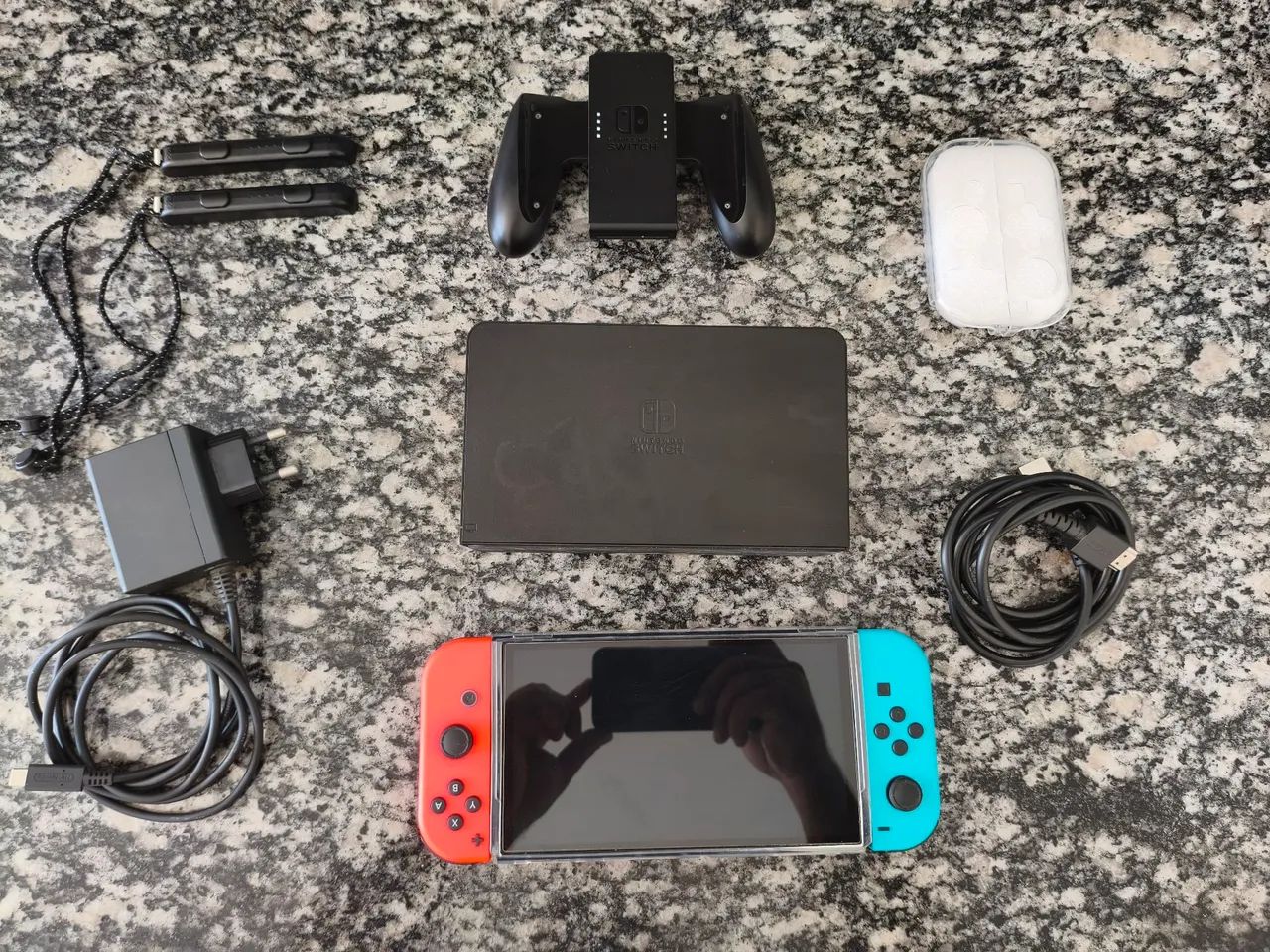 NINTENDO SWITCH OLED 64GB - DESBLOQUEADO - MICROSD 512GB - ACESSÓRIOS - Foto 4