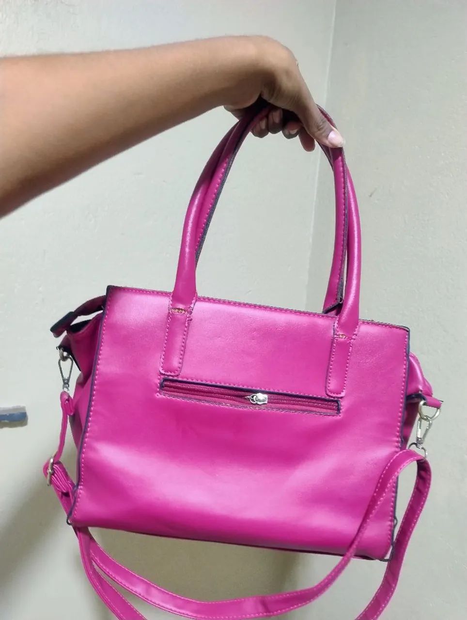 Bolsa feminina rosa - Foto 4