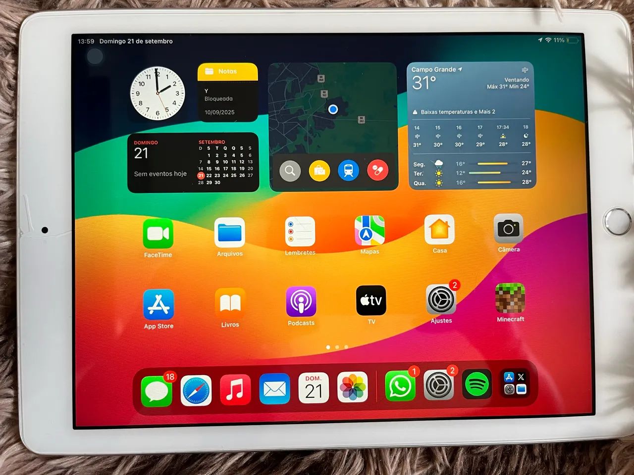 ipad 6º Geração 128GB Prata - Foto 5