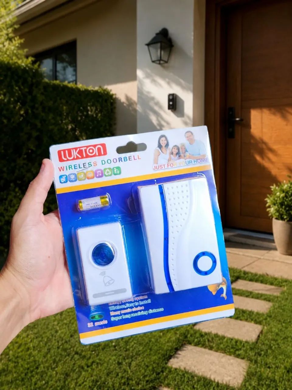 Campainha Sem Fio Residencial Bivolt Com 36 Toques 
