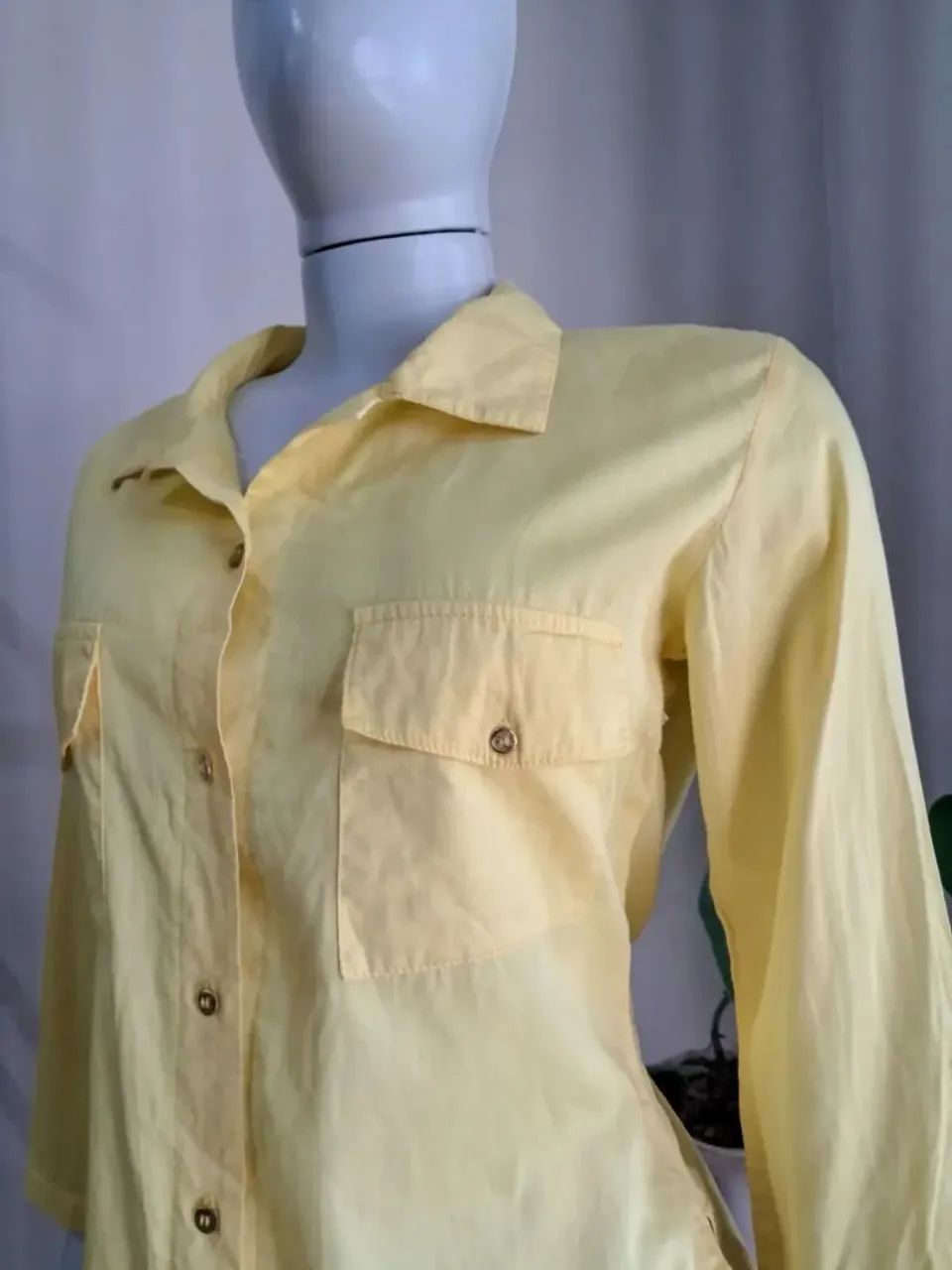 Blusa social em algodão  - Foto 2