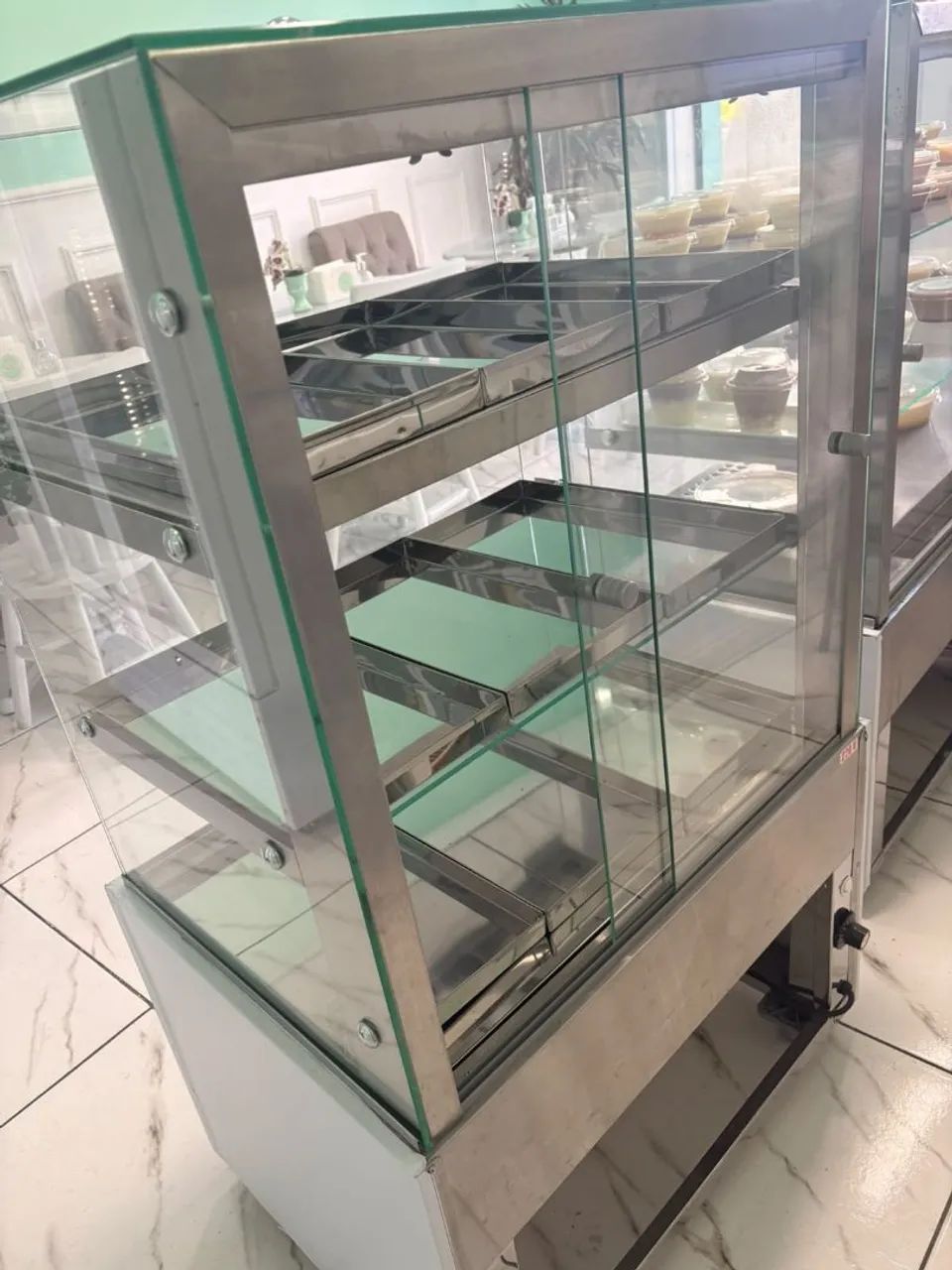 Vitrine Estufa Inox 0,70m - Foto 4
