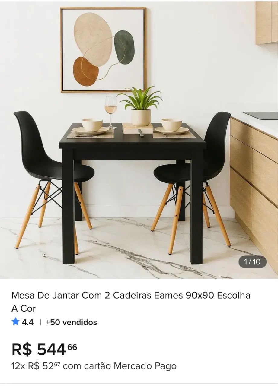 Mesa com Duas cadeiras - Foto 4