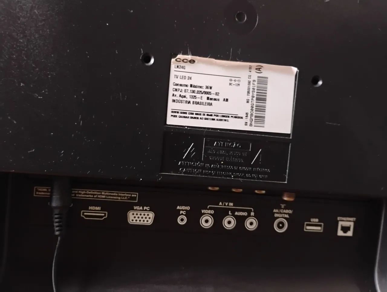 Tv CCE 24 polegadas digital 12vts serve para carro caminhão e casa - Foto 3