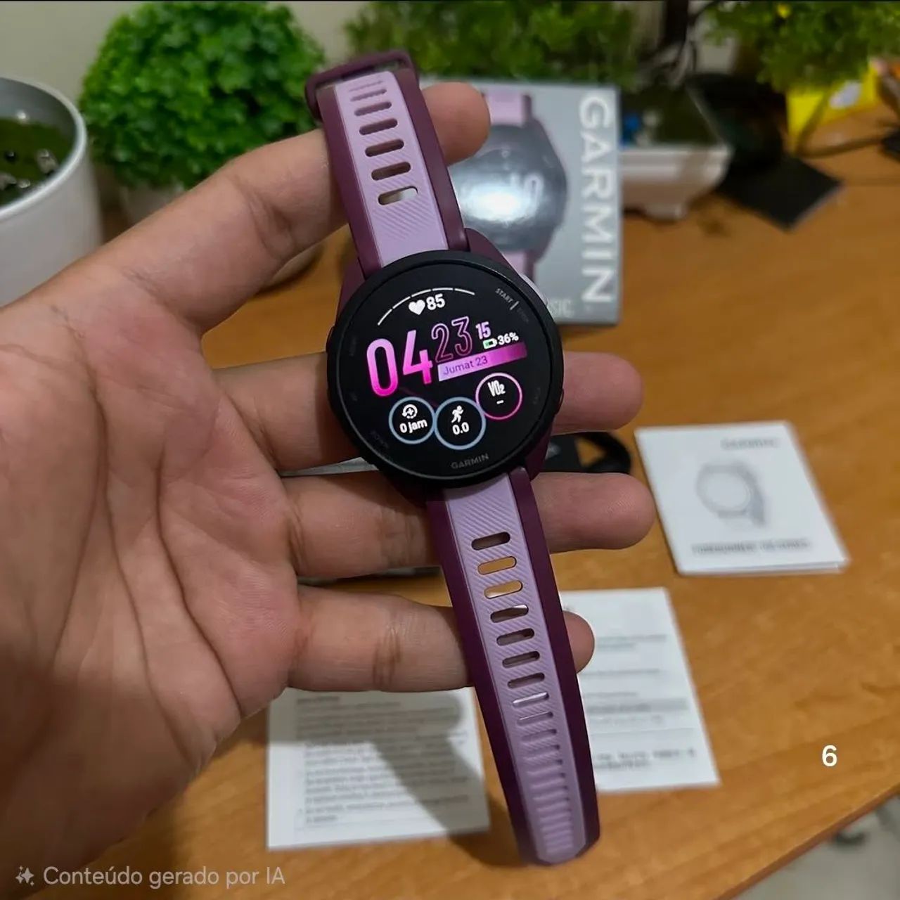 Garmin Forerunner 165 Music Violeta 