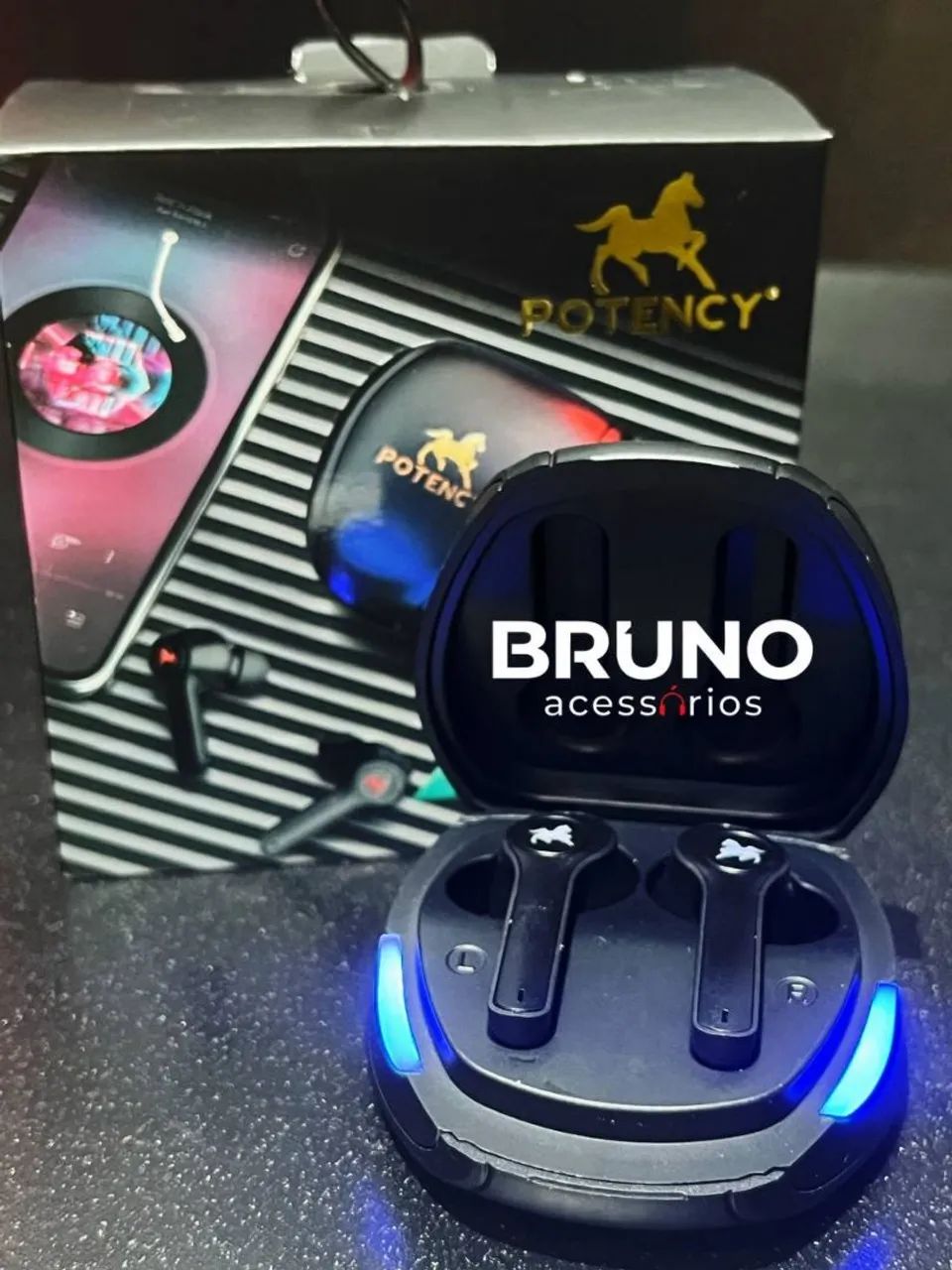 Fone de ouvido Bluetooth Gamer