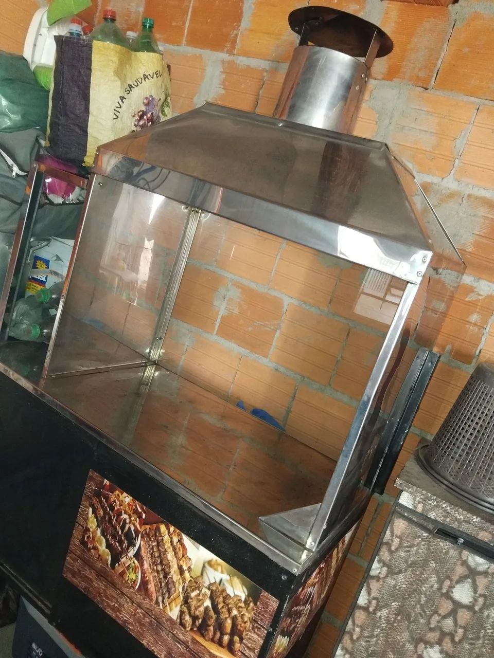 Carrinho de Churrasco,semi novo - Foto 4