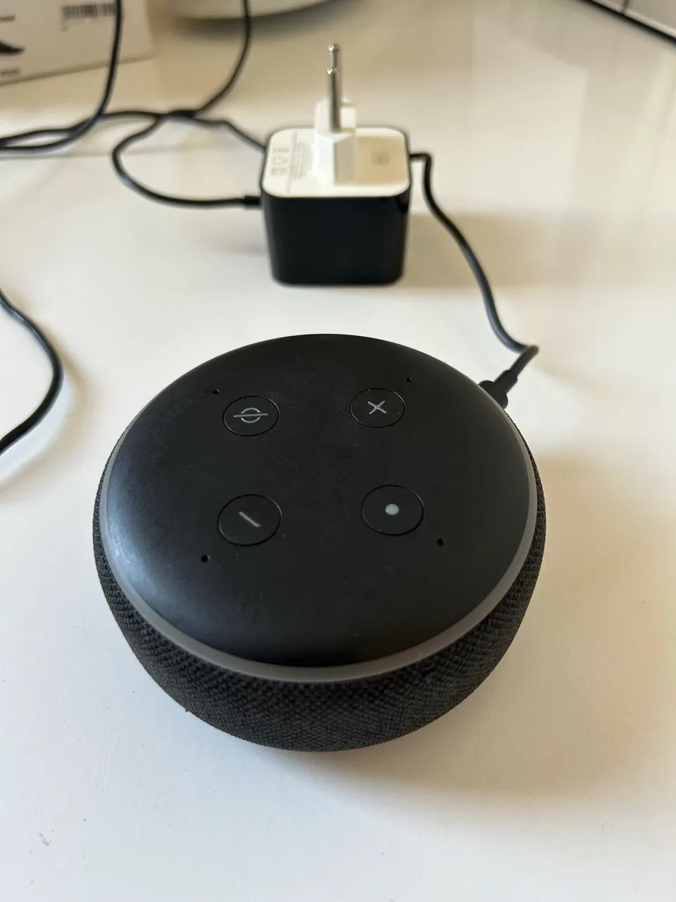 Echo Dot 3ª Geração Alexa + Fonte Original 15W