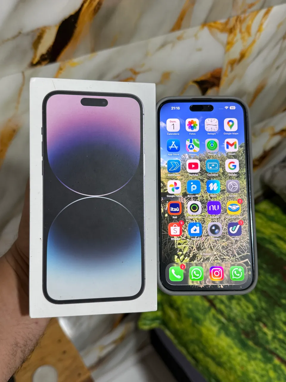 iPhone 14 Pro Max ROXO PROFUNDO 256GB NOVISSIMO COM GARANTIA