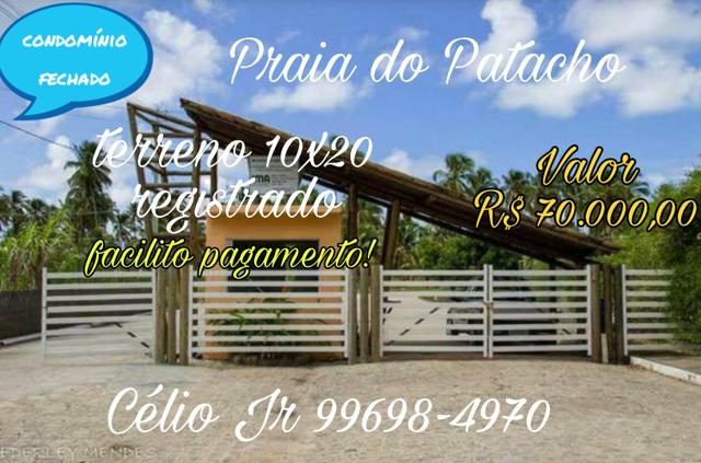 Lote em condomínio fechado no Patacho!!
