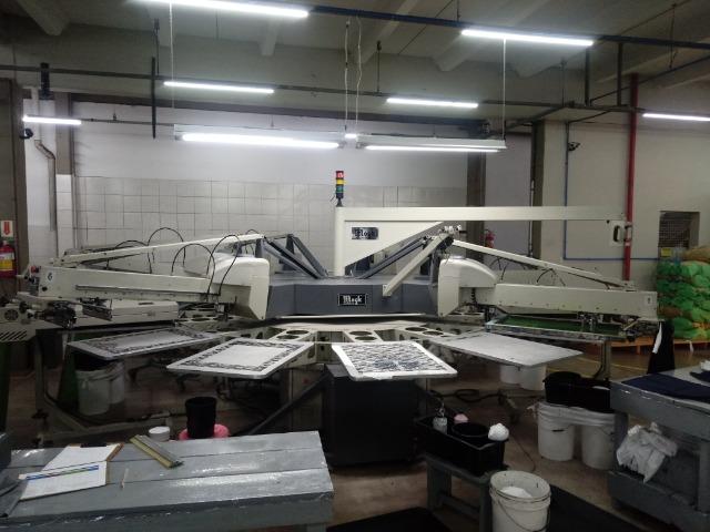 Máquina carrocel para estamparia