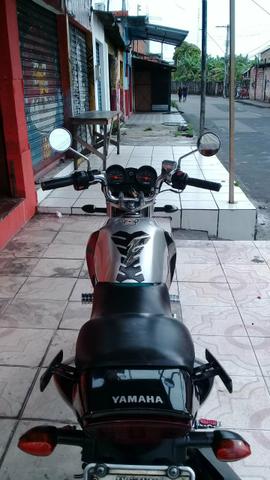 Vendo moto factor 2009 aro de liga leve e pedal toda em dias com Dit e dual em mãos - Foto 4