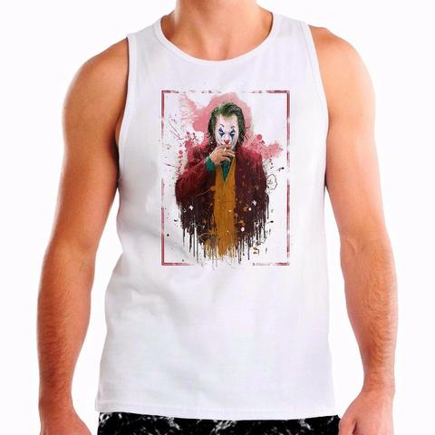 Caneca em ceramica branca ou camisa branca inspirada em joker - coringa