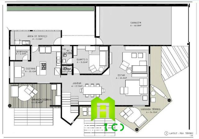 CA0164 - Excelente casa duplex com 480 m² de área construída no Bairro Dunas - Foto 11