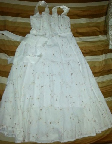 Vestido Tomara que Caia com Bordado (Preço Unitário)