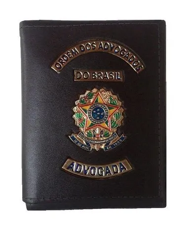 Carteira de couro para Advogada