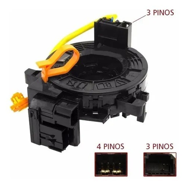 Eletricway - Cinta Airbag Toyota Hilux / Srv / Sw4 2005 à 2015 - S/ Controle De Som - Foto 3