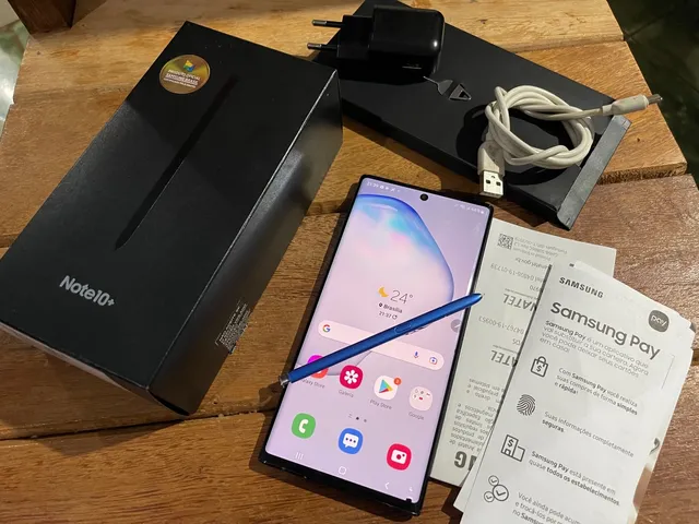 Samsung Galaxy Note 10 Plus Celular, Único Sim, 12GB + 256GB, 6.8