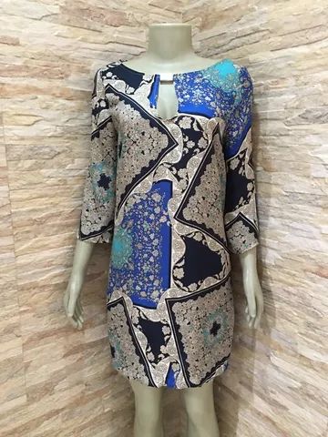 Vestido Zara Basic Estampa Indiana - Foto 2