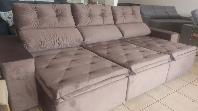 Sofá Retrátil e Reclinável Pronta entrega  - Foto 6
