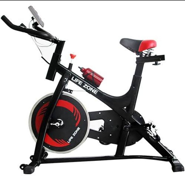 bicicleta ergométrica mecânica spinning speed race suporta até 150kg - life zone (Nova)