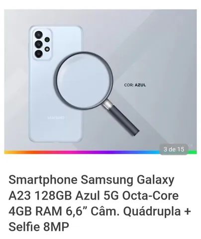 Smartphone Samsung Galaxy A23 128GB Azul 5G - Celulares e telefonia -  Pajuçara, Natal 1254218809