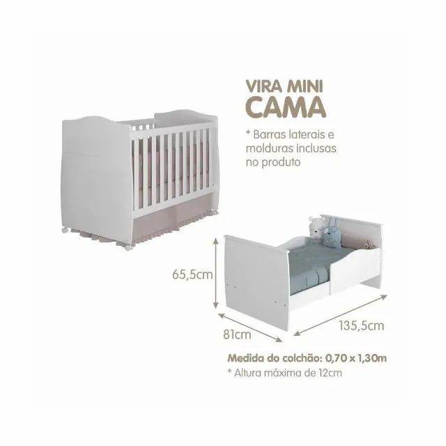 Berço Cama Americano Conforto - Permobili - Foto 2