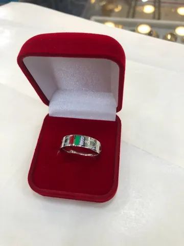 Aliança gucci o par com duplo banho em ouro 18 k - Foto 4